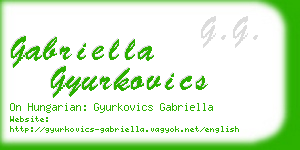 gabriella gyurkovics business card